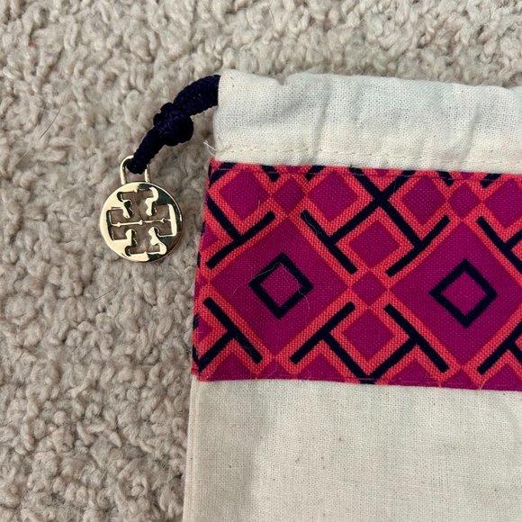 Tory Burch Linen Canvas Small Drawstring Duster Bag - Picture 4 of 4